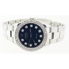 Rolex Air King Stainless Steel Black Diamond Dial 34mm Automatic Watch